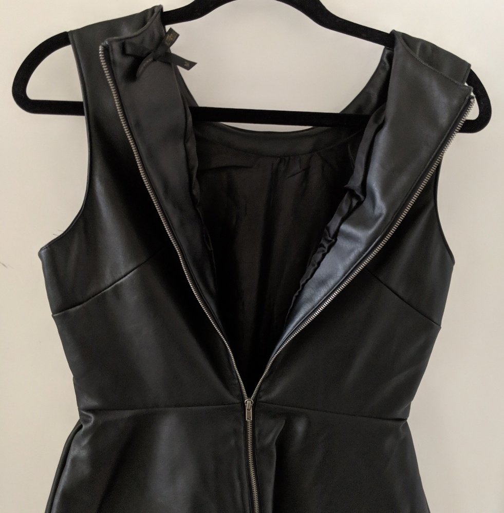 Leather blouse